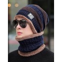 Men's Classic & Timeless Beanie / Slouchy Dailywear Outdoor Knitted Fleece Pure Color Hat Warm / Winter