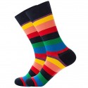Men's 1 Pair Socks Fashion Novelty Cute Colorful Spring, Fall, Winter, Summer White Gray Rainbow