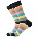 Men's 1 Pair Socks Fashion Novelty Cute Colorful Spring, Fall, Winter, Summer White Gray Rainbow