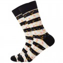 Men's 1 Pair Socks Fashion Novelty Cute Colorful Spring, Fall, Winter, Summer White Gray Rainbow