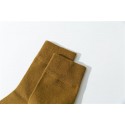 Men's Socks Solid Colored Stockings Warm Business Yellow 1 Pair
