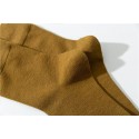Men's Socks Solid Colored Stockings Warm Business Yellow 1 Pair