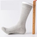 Men's 5 Pairs Socks Casual Socks Comfort Solid Colored Medium Fall & Winter Multi color Black 4 Black 1