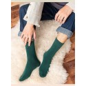 Men's 5 Pairs Socks Casual Socks Comfort Solid Colored Medium Fall & Winter Multi color Black Blue