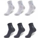 6 Pairs Comfort Men's Socks Solid Colored Socks Medium Casual Multi color hosiery crew socks