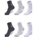 6 Pairs Comfort Men's Socks Solid Colored Socks Medium Casual Multi color hosiery crew socks