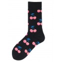 Comfort Novelty 1 Pair Men's Socks Socks Medium Black Harajuku happy socks men's funny combed cotton dress casual socks colorful novelty skateboard socks men Snack pattern