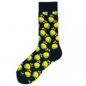 Comfort Novelty 1 Pair Men's Socks Socks Medium Black Harajuku happy socks men's funny combed cotton dress casual socks colorful novelty skateboard socks men Snack pattern