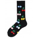 Comfort Novelty 1 Pair Men's Socks Socks Medium Black Harajuku happy socks men's funny combed cotton dress casual socks colorful novelty skateboard socks men Snack pattern