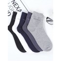 Men's 5 Pairs Socks Casual Socks Comfort Solid Colored Medium Spring & Summer Fall & Winter Multi color White Black