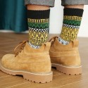 Men's 5 Pairs Socks Fashion Comfort Multi Color Warm Fall & Winter Multi color Black 1 Black