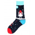 Men's 1 Pair Socks Mixed Color Sports and Outdoors Medium Spring, Fall, Winter, Summer Multi color Black 1 Green
