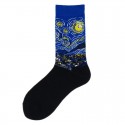 Men's 1 Pair Socks Mixed Color Sports and Outdoors Medium Spring, Fall, Winter, Summer Light Blue Green Black