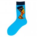 Men's 1 Pair Socks Mixed Color Sports and Outdoors Medium Spring, Fall, Winter, Summer Light Blue Green Black