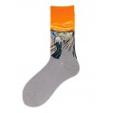 Men's 1 Pair Socks Mixed Color Sports and Outdoors Medium Spring, Fall, Winter, Summer Light Blue Green Black