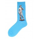 Men's 1 Pair Socks Mixed Color Sports and Outdoors Medium Spring, Fall, Winter, Summer Light Blue Green Black