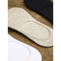 Men's 5 Pairs No Show & Liner Socks Fashion Comfort Solid Colored Thin Summer Spring & Summer Multi color White Black