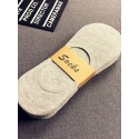 Men's 5 Pairs No Show & Liner Socks Fashion Comfort Solid Colored Thin Summer Spring & Summer Multi color White Black