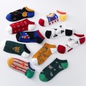 Men's 10 Pairs Casual Socks No Show & Liner Socks Fashion Cute Cartoon Multi Color Geometric Thin Spring & Summer Multi color