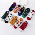 Men's 10 Pairs Casual Socks No Show & Liner Socks Fashion Cute Cartoon Multi Color Geometric Thin Spring & Summer Multi color