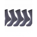 Men's 5 Pairs Socks Solid Colored Warm Spring & Summer Multi color Black Gray