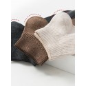 Men's 6 Pairs Socks Sport Socks / Athletic Socks Casual Socks Fashion Comfort Solid Colored Medium Fall Spring Multi color