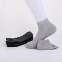 Men's 5 Pairs Socks Casual Socks Comfort Solid Colored Thin Spring Summer Multi color