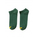 Men's 1 Pair Socks Mixed Color Sports and Outdoors Medium Spring, Fall, Winter, Summer Green White Black
