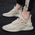 2022 new breathable flying woven men's shoes men's sports style single shoes cross-border wholesale running shoes trendy men's shoes spring