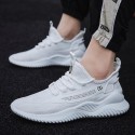 2022 new breathable flying woven men's shoes men's sports style single shoes cross-border wholesale running shoes trendy men's shoes spring