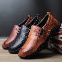 Men's Sneakers Loafers & Slip-Ons Classic British Daily Office & Career PU Booties / Ankle Boots Wine Black Brown Fall Spring