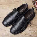 Men's Sneakers Loafers & Slip-Ons Classic British Daily Office & Career PU Booties / Ankle Boots Wine Black Brown Fall Spring