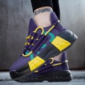 Men's Sneakers Casual Classic Daily Office & Career Mesh Black and White White / Green Purple Fall Winter