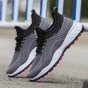 Men's Trainers Athletic Shoes Sporty Daily Mesh Breathable Dark Grey Black / Red Khaki Spring Summer