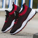 Men's Trainers Athletic Shoes Sporty Daily Mesh Breathable Dark Grey Black / Red Khaki Spring Summer
