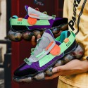 Men's Trainers Athletic Shoes British Daily Outdoor Walking Shoes Mesh Breathable Non-slipping Wear Proof Purple Yellow Orange Fall Summer