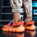 Men's Trainers Athletic Shoes British Daily Outdoor Walking Shoes Mesh Breathable Non-slipping Wear Proof Purple Yellow Orange Fall Summer