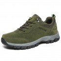 Men's Trainers Athletic Shoes Daily Outdoor Walking Shoes PU Non-slipping Dark Grey Army Green Brown Fall Spring