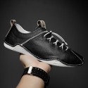 Men's Sneakers Classic British Daily Office & Career PU Booties / Ankle Boots White Black Fall Spring