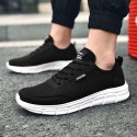 Men's Sneakers Casual Daily Walking Shoes Mesh Dark Grey Black / White Black Fall Spring