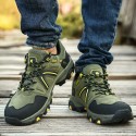 Men's Sneakers Sporty Look Sporty Casual Daily Outdoor Hiking Shoes PU Booties / Ankle Boots Black Green Gray Fall Winter