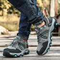 Men's Sneakers Sporty Look Sporty Casual Daily Outdoor Hiking Shoes PU Booties / Ankle Boots Black Green Gray Fall Winter
