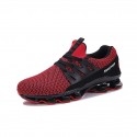 Men's Trainers Athletic Shoes Sporty Casual Daily Outdoor Running Shoes Cycling Shoes Walking Shoes Tissage Volant Breathable Wear Proof White Red Black Fall Summer