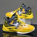 Men's Trainers Athletic Shoes Sporty Casual Athletic Running Shoes Basketball Shoes PU Breathable Non-slipping Wear Proof Black Yellow Red Fall