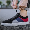 Men's Sneakers Light Soles Casual Daily Walking Shoes Canvas Black Gray Beige Color Block Fall Winter