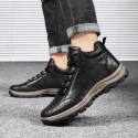 Men's Trainers Athletic Shoes Daily Hiking Shoes Synthetics Non-slipping Light Brown Black Fall Winter