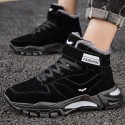 Men's Boots Waling Shoes Fleece Lined Casual Classic Outdoor Daily Synthetics Warm Height Increasing Non-slipping Booties / Ankle Boots Black Gray Brown Fall Winter