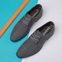 Summer New Cloth Shoes Men's Large Size Casual Shoes Breathable Pointed Toe Canvas Leather Shoes Old Beijing Cloth Shoes Men's Shoes