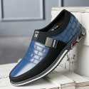 Men's Loafers & Slip-Ons Comfort Loafers Comfort Shoes Driving Shoes Casual Daily Outdoor Microfiber Wear Proof Black Brown Blue Color Block Fall Spring Summer