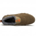 Men's Loafers & Slip-Ons Sporty Look Comfort Shoes Fur Lined Sporty Casual Daily Outdoor Walking Shoes PU Black Gray Brown Fall Winter